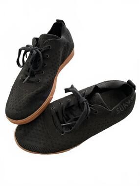 SuavS Breathable Knit Sneakers Size 6 Men Black Gorpcore